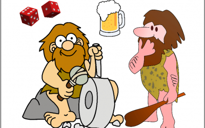 Two Cavemen Stopped at a Pub for Drinks … Introducing a New Series : Dice and More Dice